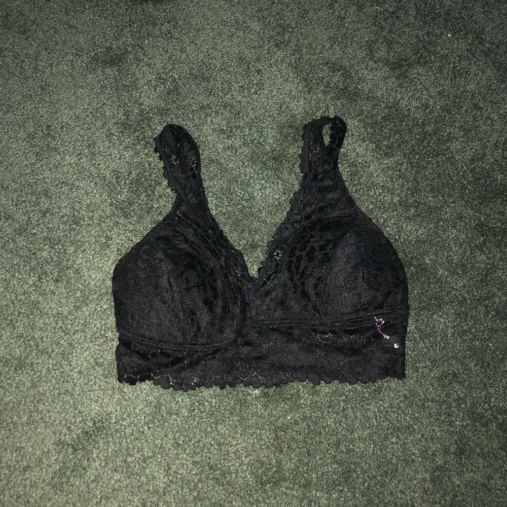 black lace backless bralette - NWOT